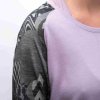 SENSOR MERINO BLEND IMPRESS dámské triko dl.rukáv violet/zebra