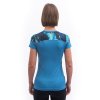 SENSOR MERINO IMPRESS dámské triko kr.rukáv modrá/universe