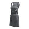 SENSOR MERINO LITE šaty bez rukávu, anthracite gray