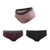 SENSOR MERINO AIR 3-PACK dámské kalhotky černá/dusty pink/port red