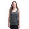 SENSOR MERINO LITE dámské triko bez rukávu anthracite gray