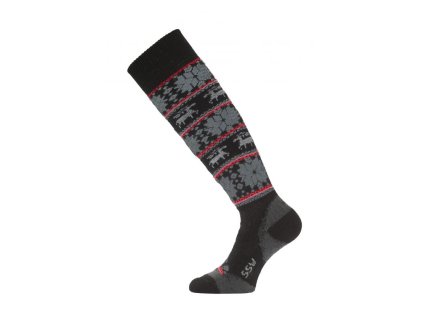 LASTING merino lyžiarske ponožky SSW čierne