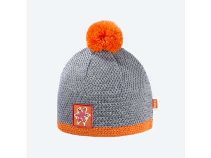 KAMAkadze K35 pletená merino čiapka, oranžová