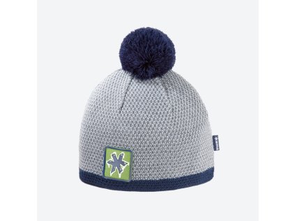 KAMAkadze K35 pletená merino čiapka, modrá