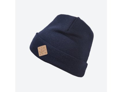 KAMAkadze K30 pletená merino čiapka, modrá