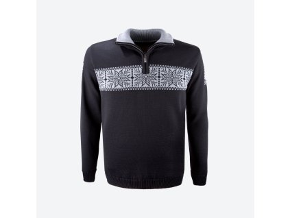 KAMA 4052 merino sveter, čierna farba