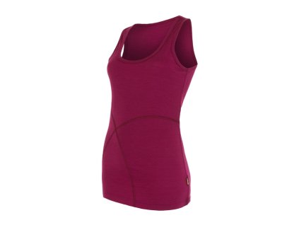 SENSOR MERINO ACTIVE dámske tielko lila