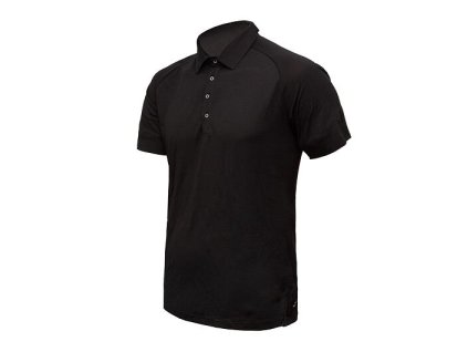 SENSOR MERINO ACTIVE POLO pánske tričko s krátkym rukávom čierna