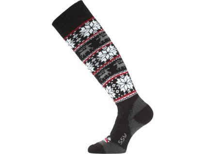 LASTING merino lyžiarske ponožky SSW čierne