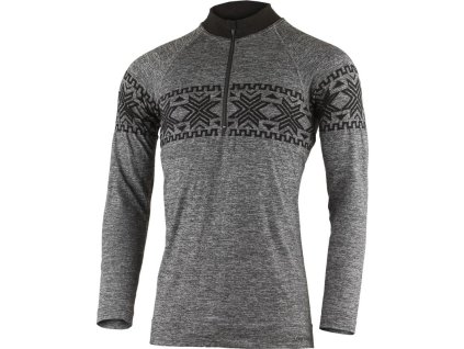 LASTING pánske merino tričko bez švov WIRO šedá