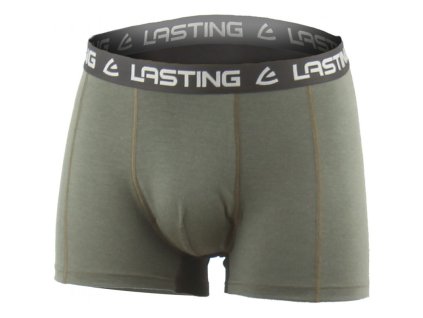 LASTING pánske merino boxerky NOMO zelené