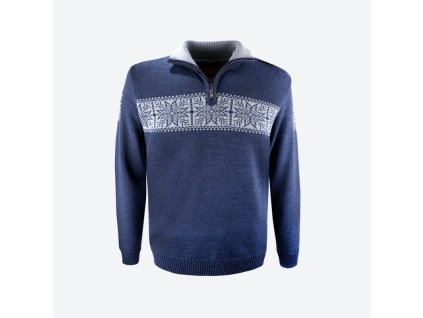 KAMA 4052 merino sveter, modrá farba