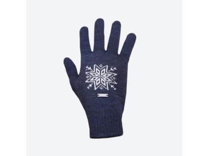 KAMA R104 pletené merino rukavice, modré