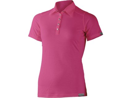 LASTING dámska merino polokošeľa ERIKA ružová/magenta