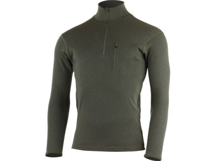LASTING pánska merino mikina BREND zelená