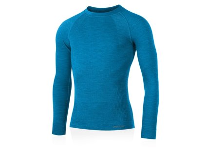 LASTING pánske merino tričko bez švov MAPOL modrá