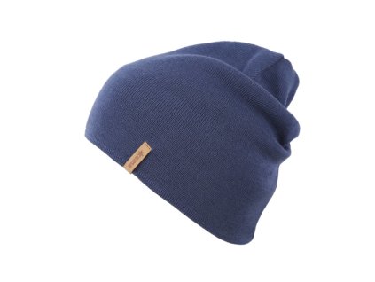 KAMA A160 pletená merino čiapka, modrá