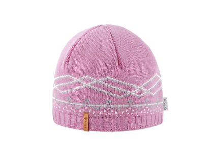KAMA AW60 pletená merino čiapka s membránou GORE-TEX WINDSTOP, ružová