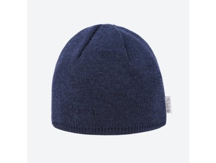 KAMA AW69 pletená merino čiapka s membránou GORE-TEX WINDSTOP, modrá