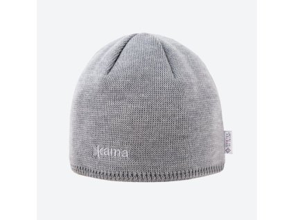 KAMA AW69 pletená merino čiapka s membránou GORE-TEX WINDSTOP, svetlosivá