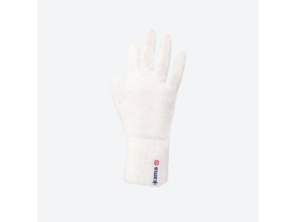 KAMA R101 Pletené merino rukavice, biele