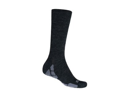 SENSOR PONOŽKY HIKING MERINO čierna/sivá