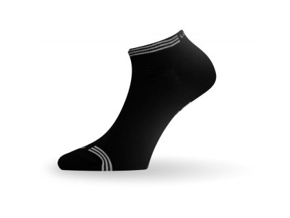 LASTING bambusové ponožky ABE Unisex, čierne