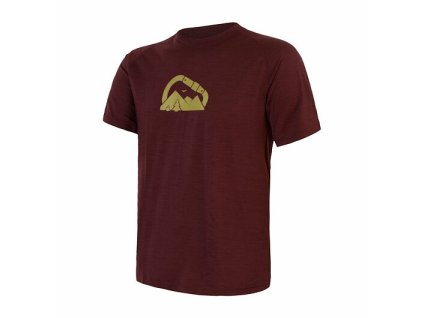 SENSOR MERINO AIR PT SUMMIT pánske tričko s krátkým rukávom port red