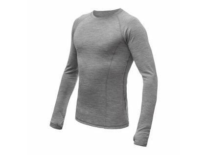 SENSOR MERINO BOLD pánske tričko s dlhým rukávom studená, šedá