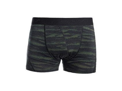 SENSOR MERINO IMPRESS pánske trenky čierna/batik