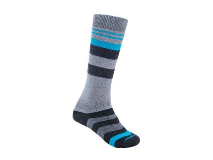 SENSOR PONOŽKY SLOPE MERINO sivá/čierna/tyrkysová