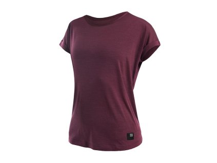 SENSOR MERINO AIR traveller dámske tričko s krátkym rukávom port red