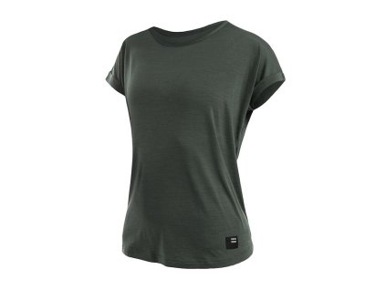 SENSOR MERINO AIR traveller dámske tričko olive green
