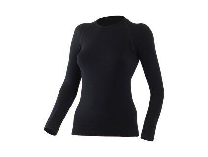 LASTING dámske merino tričko WARA čierne