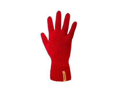 KAMA R102 pletené merino rukavice, červené