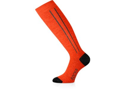 LASTING merino lyžiarske ponožky FWC oranžové