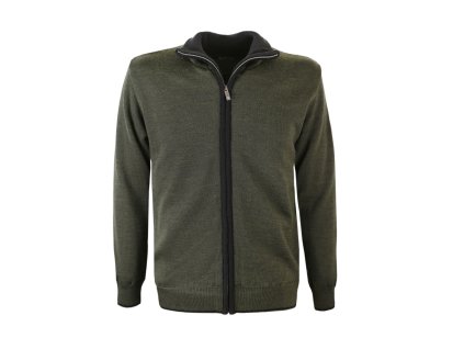 KAMA L3107 Merino sveter s membránou GORE, tmavozelený