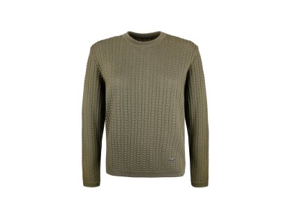 KAMA 5040 Merino sveter, tmavozelený