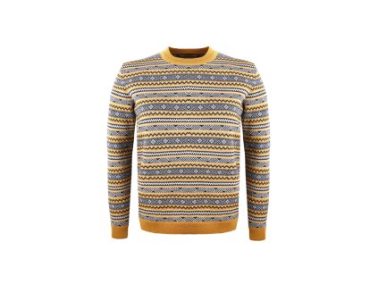 KAMA 5044 Merino sveter, žltá farba