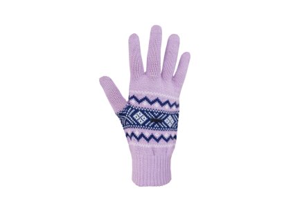 KAMA R113 Pletené merino rukavice, ružové