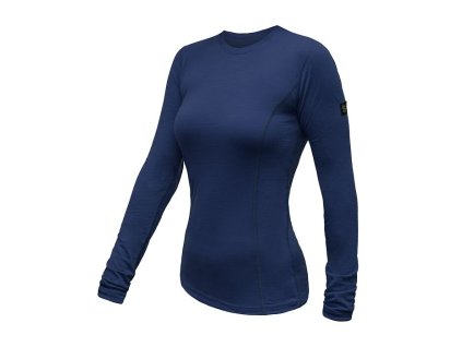 SENSOR MERINO ACTIVE dámske tričko s dlhým rukávom, tmavomodrá