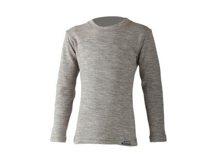 LASTING detská merino mikina STONY, šedá