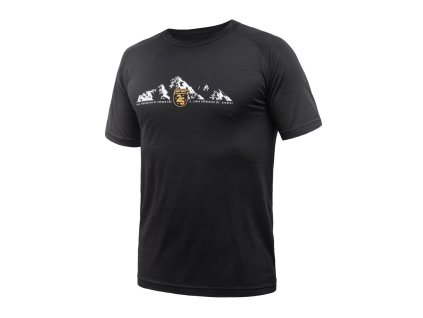 SENSOR MERINO AIR RJ EVEREST pánske tričko s krátkým rukávom čierne