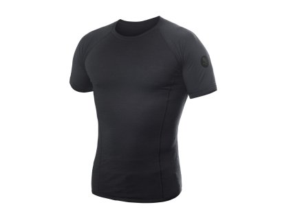 9523 sensor merino air panske triko kr rukav cerna