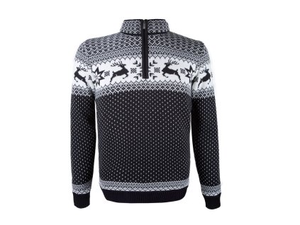 KAMA 4043 merino sveter, farba čierna