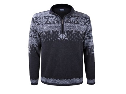 KAMA 4091 merino sveter, sivý