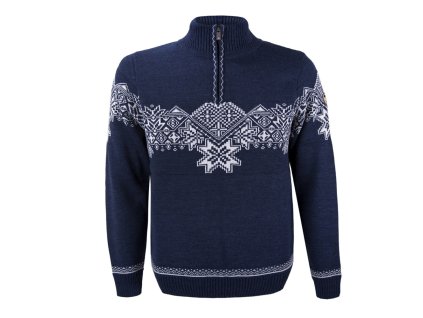KAMA 4090 merino sveter, modrý