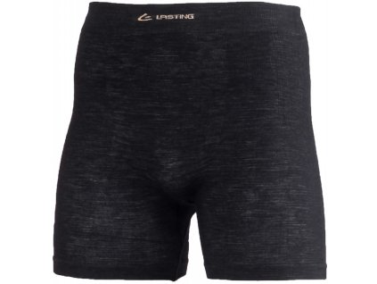 LASTING pánske merino bezšvové boxerky WADAM čierne