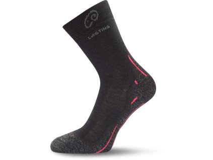 LASTING merino ponožky WHI čierne