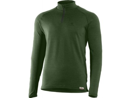 LASTING pánska merino mikina WIRY zelená